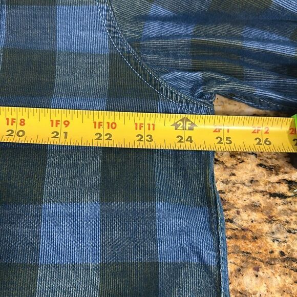 Tommy Bahama Jeans Island Crafted Cotton Plaid Button Down Shirt Size XL - Picture 7 of 9